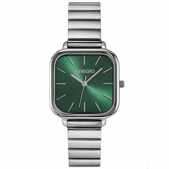 Aline Watch- Silver/Green Accessories