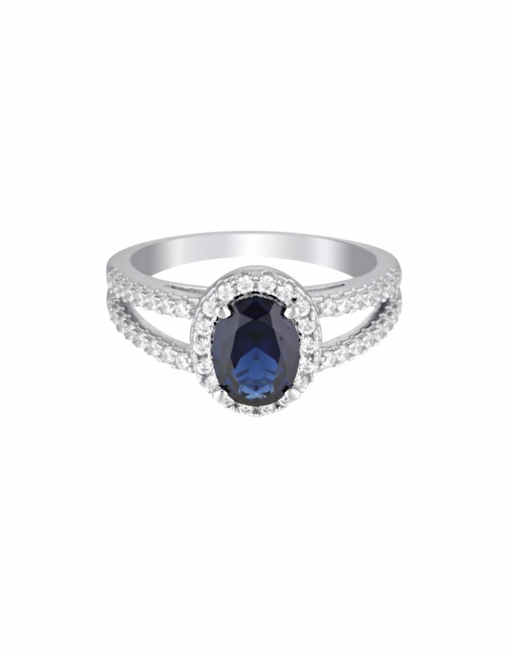 Aurora Glory Ring – Silver/ Sapphire Jewellery