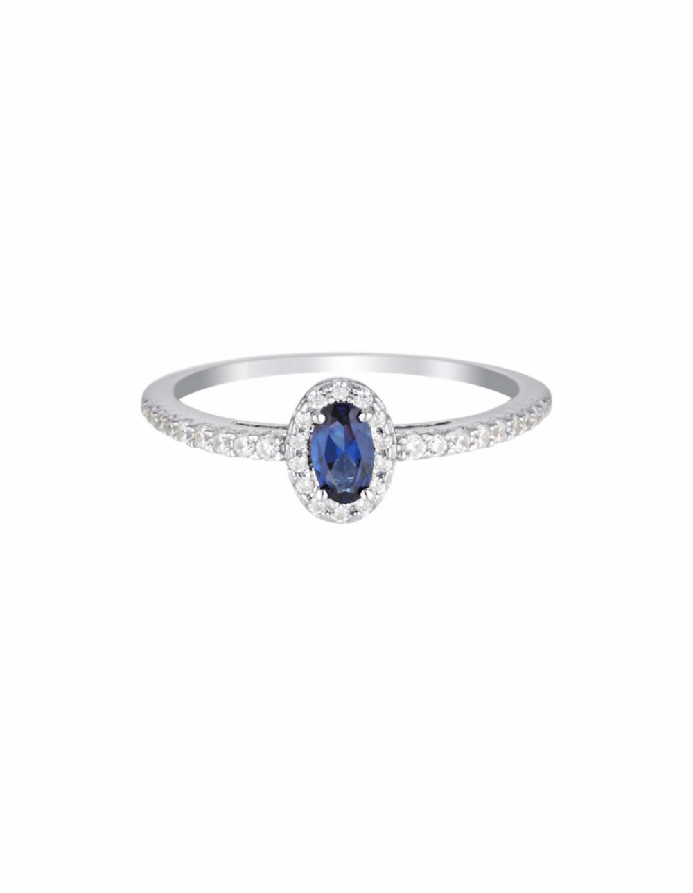 Aurora Glow Ring – Silver/Sapphire Jewellery