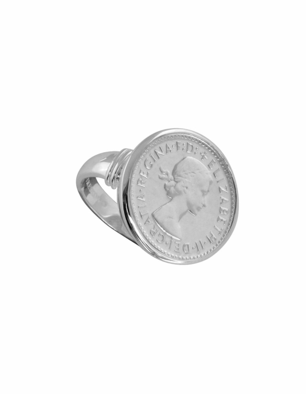 Authentic Sixpence Coin Ring – Silver Jewellery