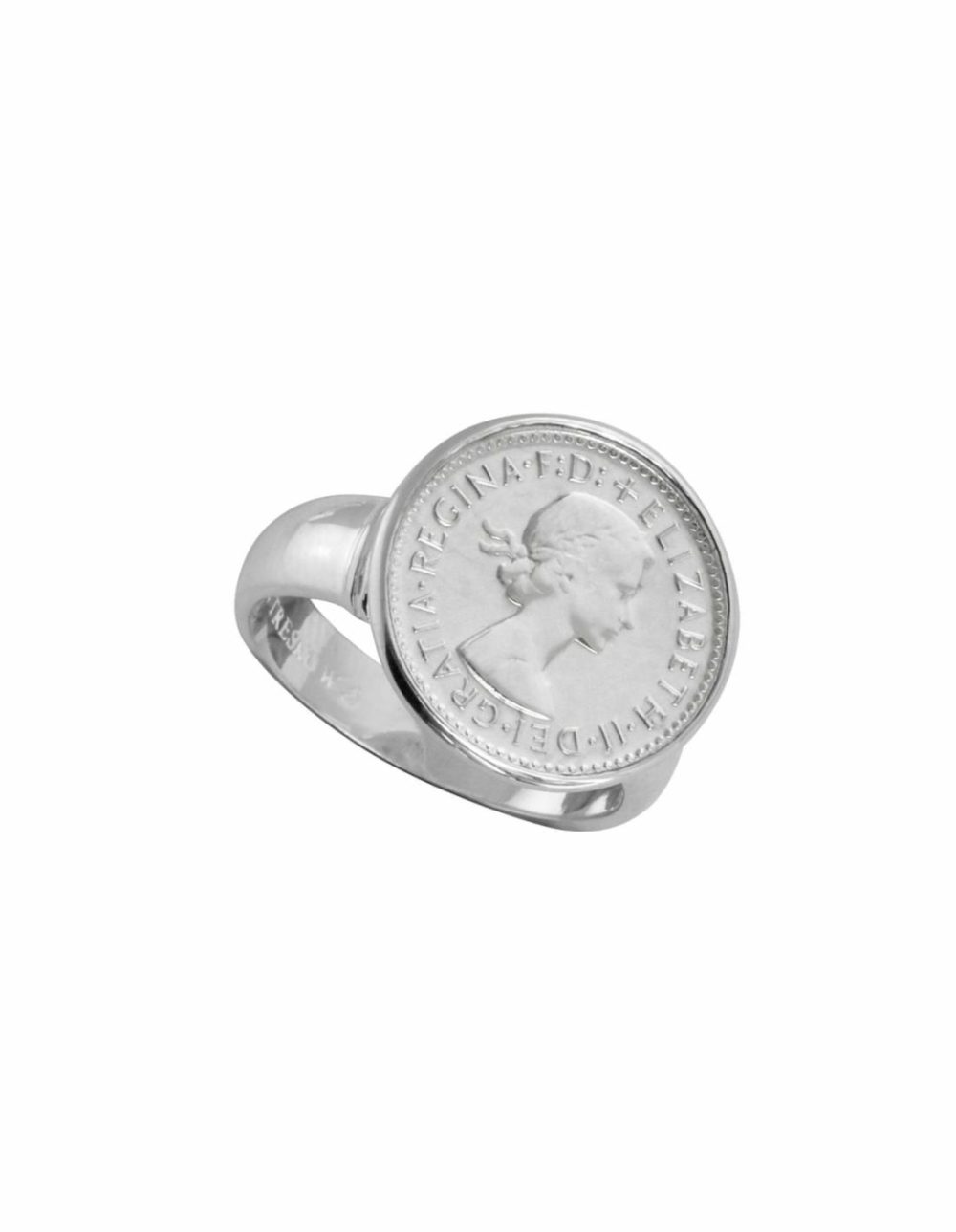 Authentic Threepence Coin Ring – Silver Jewellery