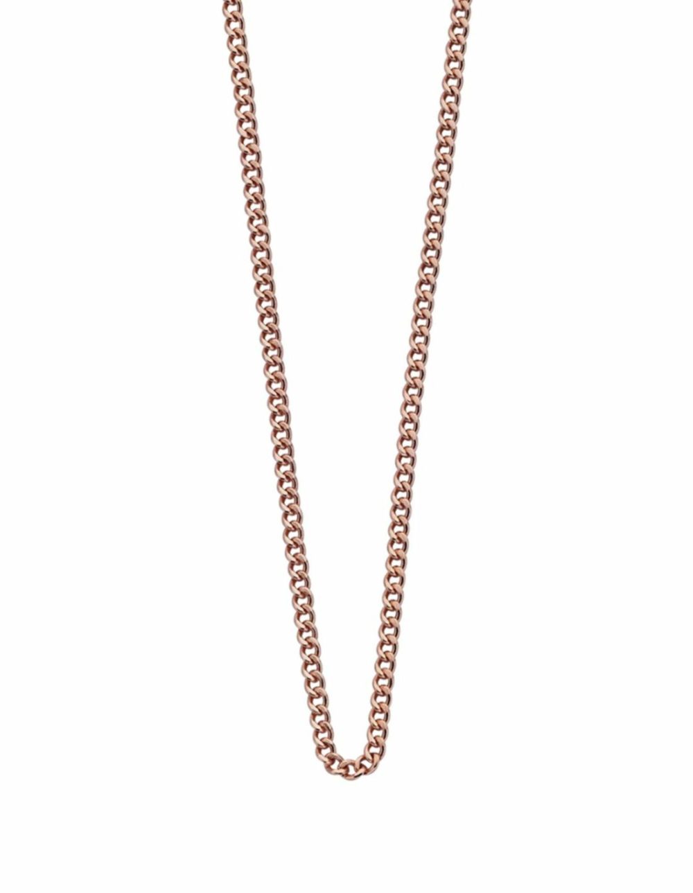 Bespoke Curb Chain 16″ – 18″ W/ 18K Rose Gold Vermeil Jewellery