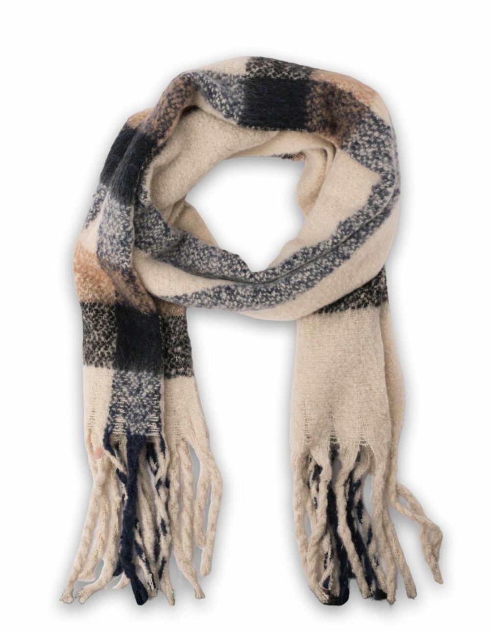 Big Block Scarf- Natural Accessories