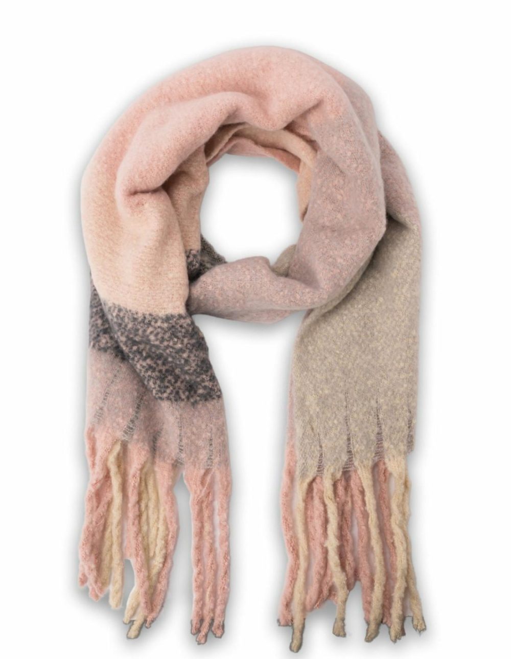 Big Block Scarf- Pink Accessories