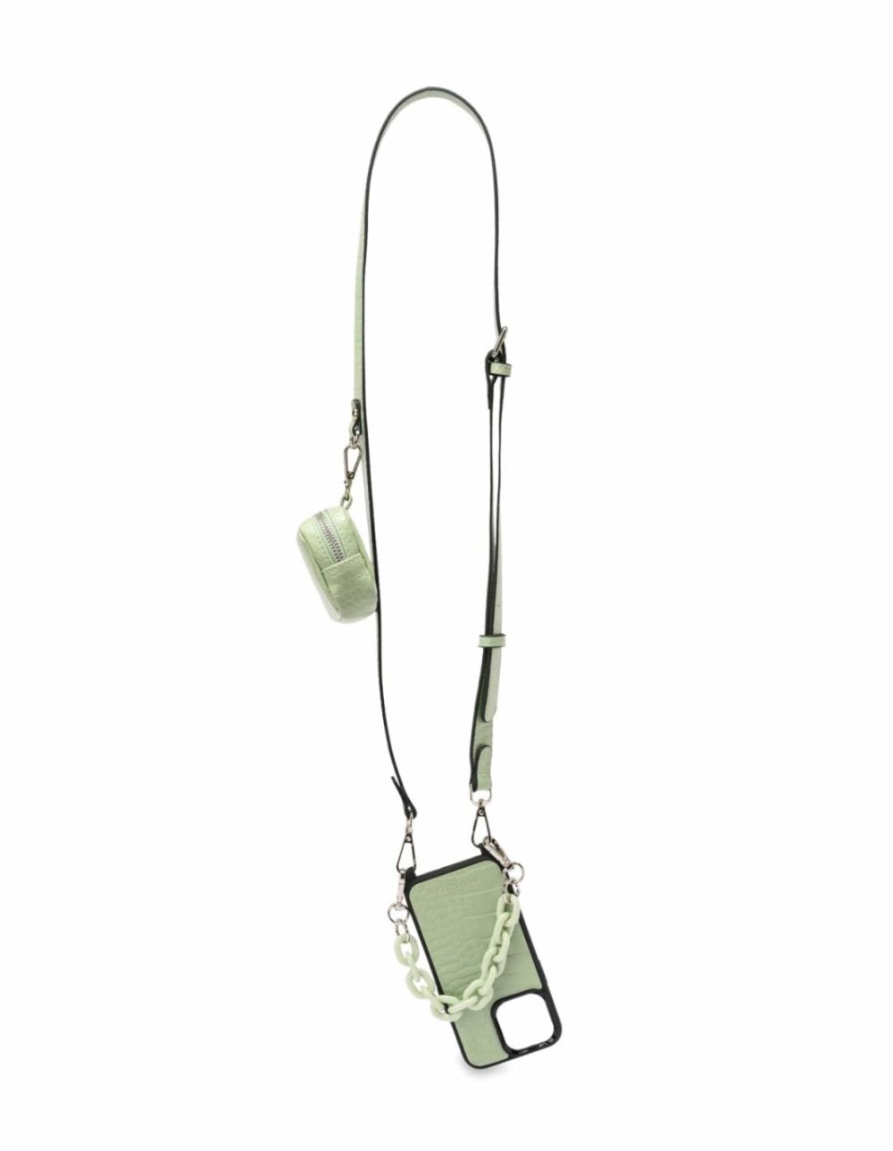 Calissa Croco Lanyard Phone Case Iphone 13 Pro – Green Accessories