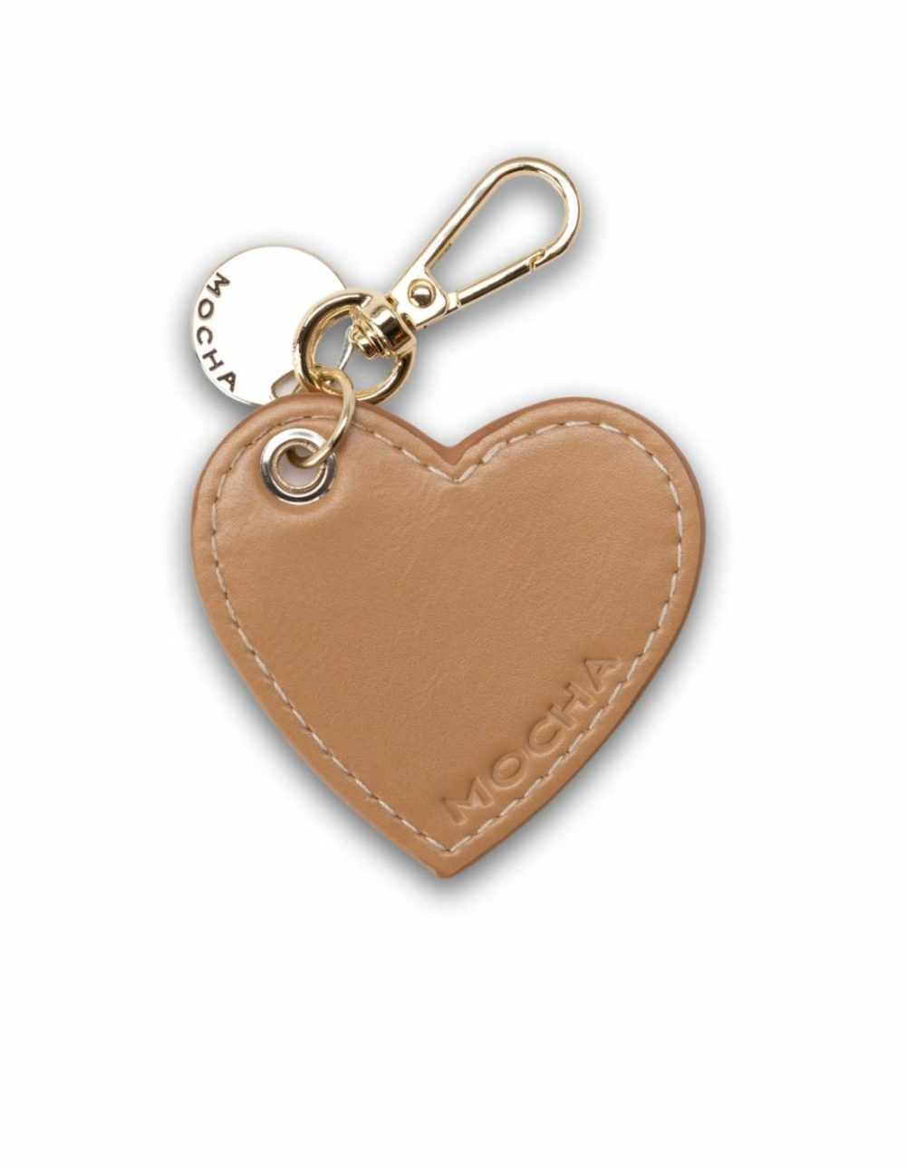 Carla Heart Keyring – Tan Accessories