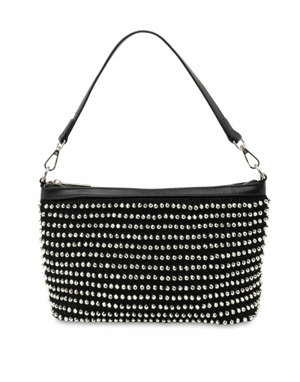 Christina Beaded Bag – Black/Silver Bags