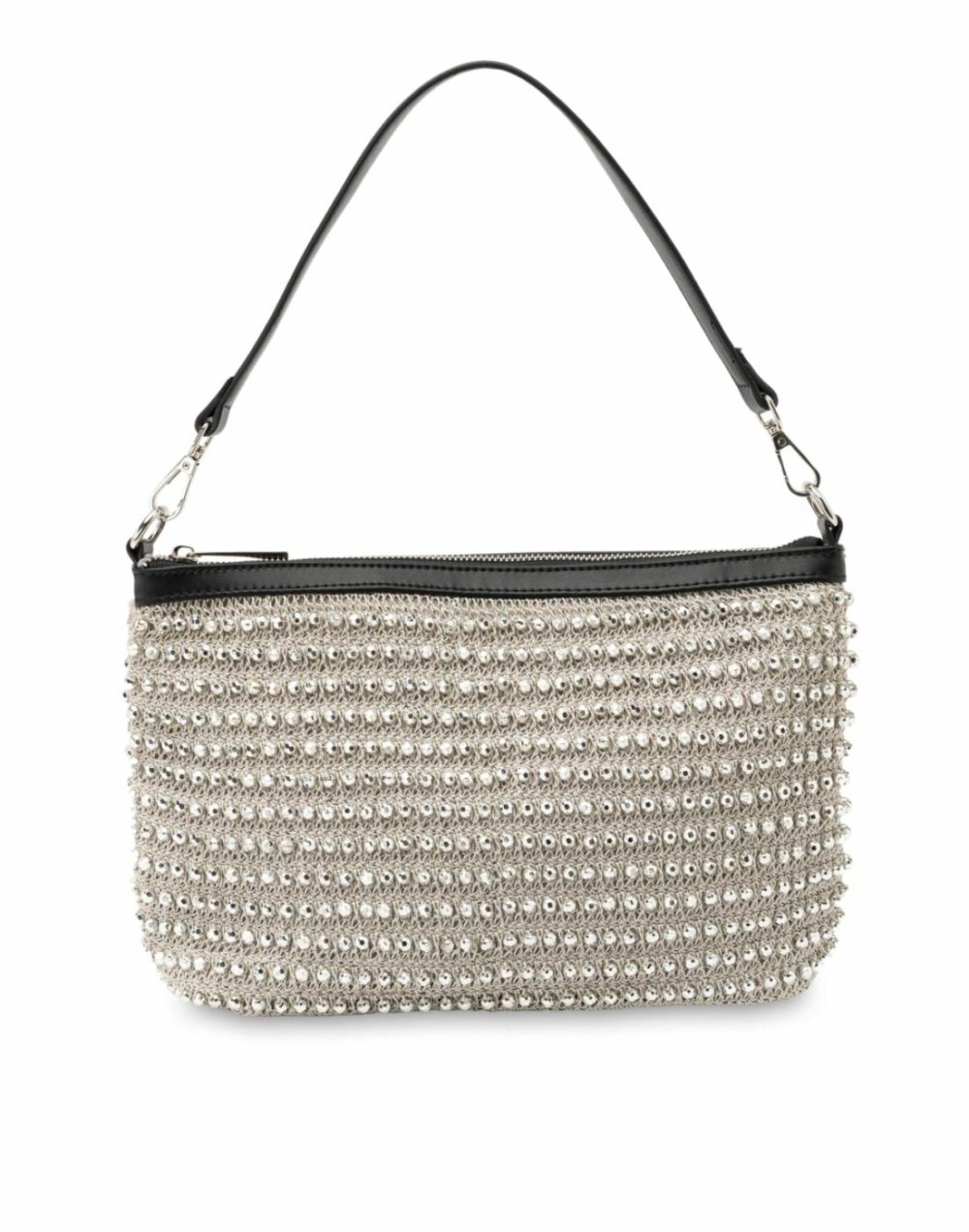 Christina Beaded Bag – Silver/Silver Bags