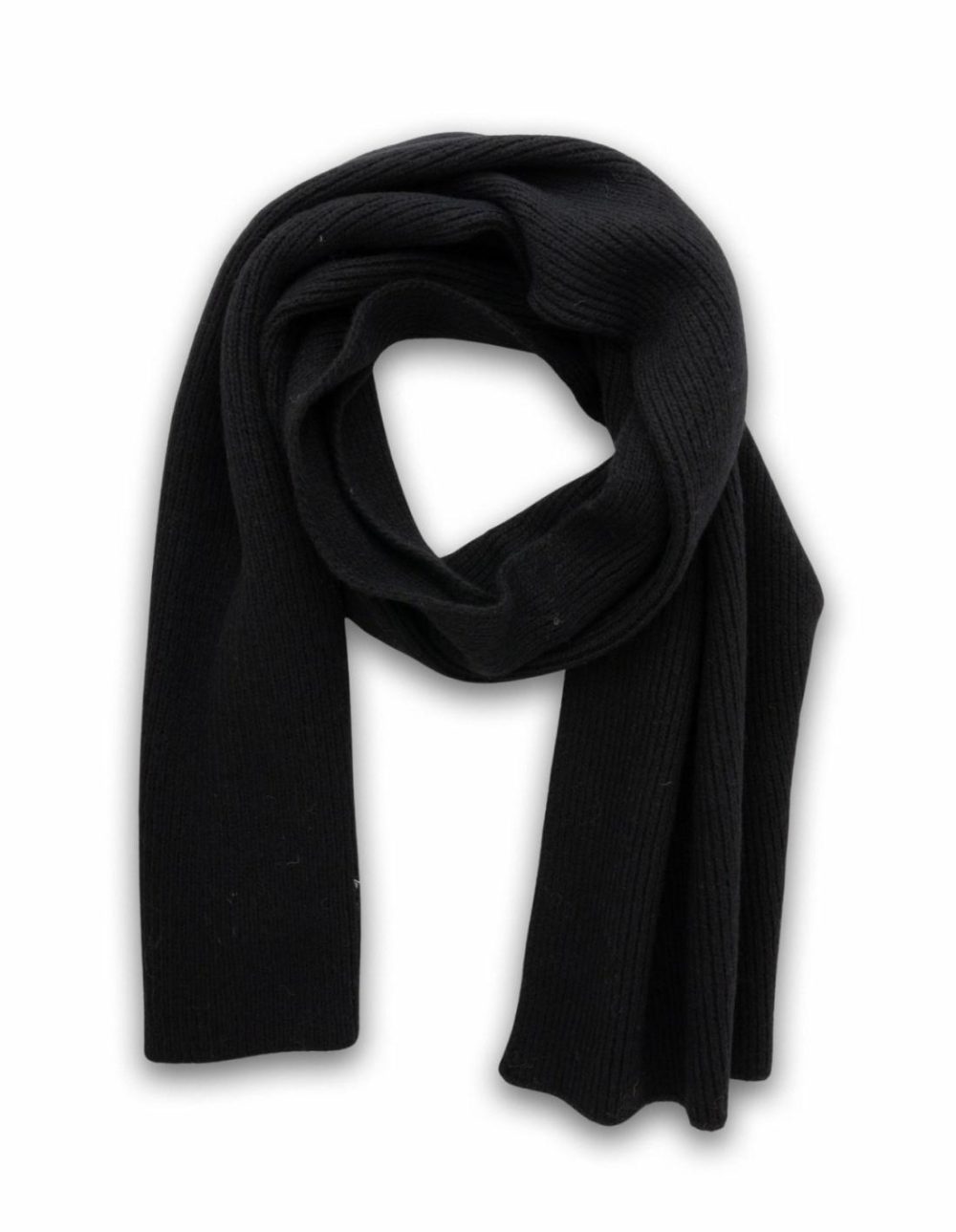 Classic Knitted Scarf- Black Accessories