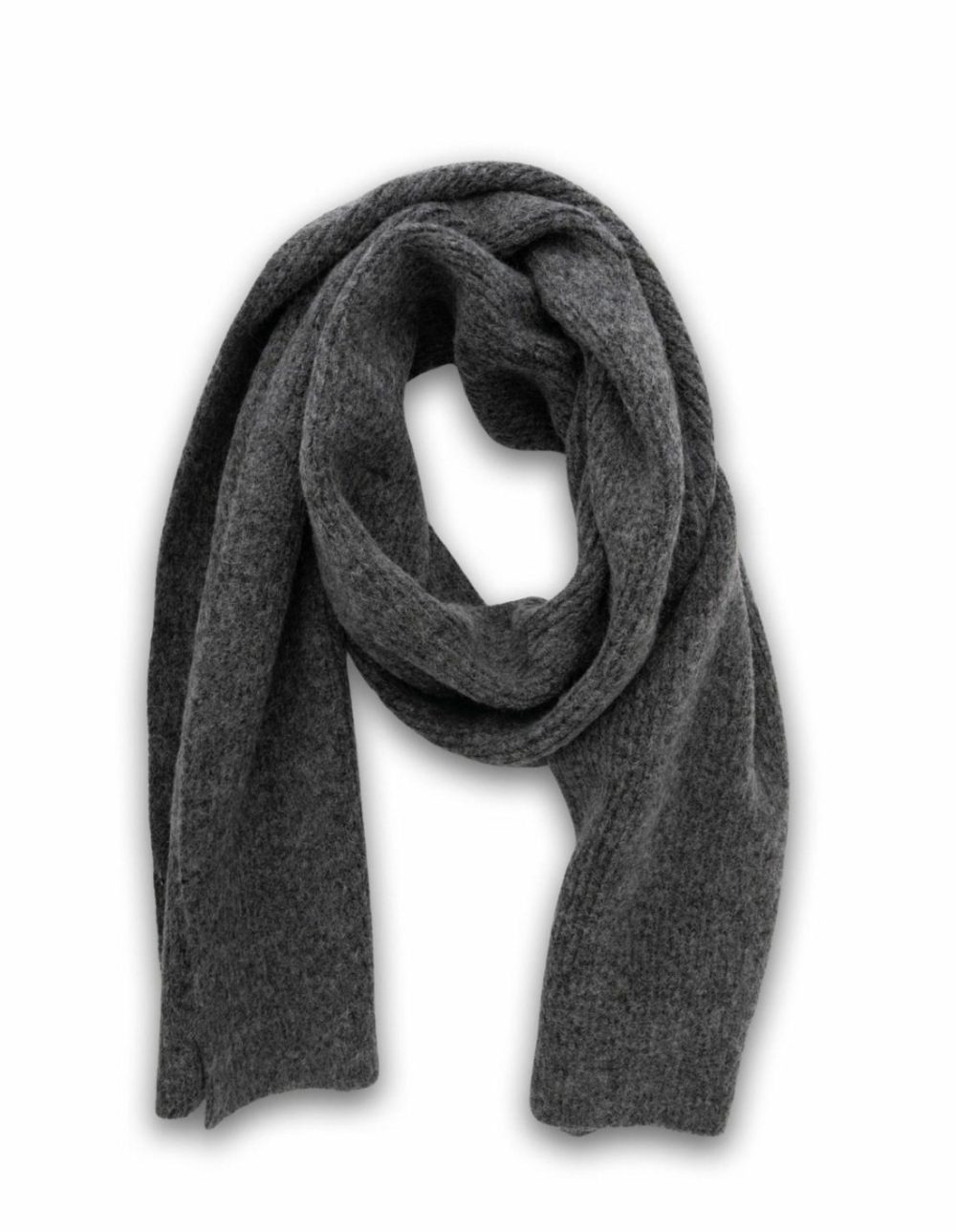 Classic Knitted Scarf- Grey Accessories