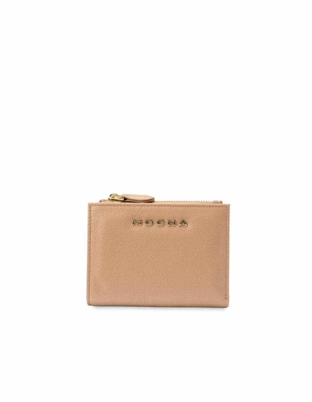 Classic Mini Leather Wallet- Nude Bags