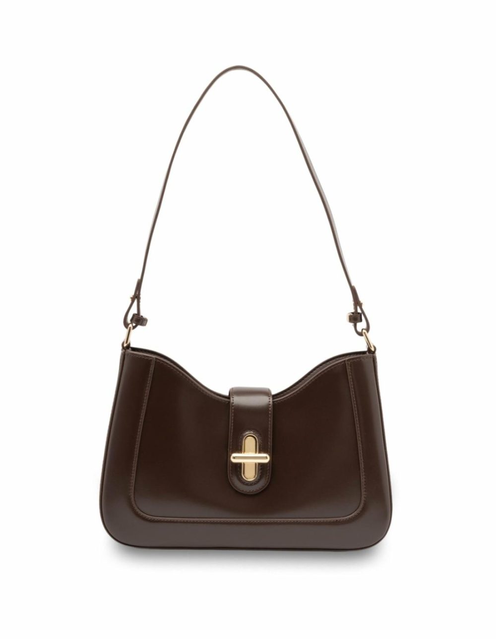 Danika Leather Crossbody Bag- Chocolate Bags