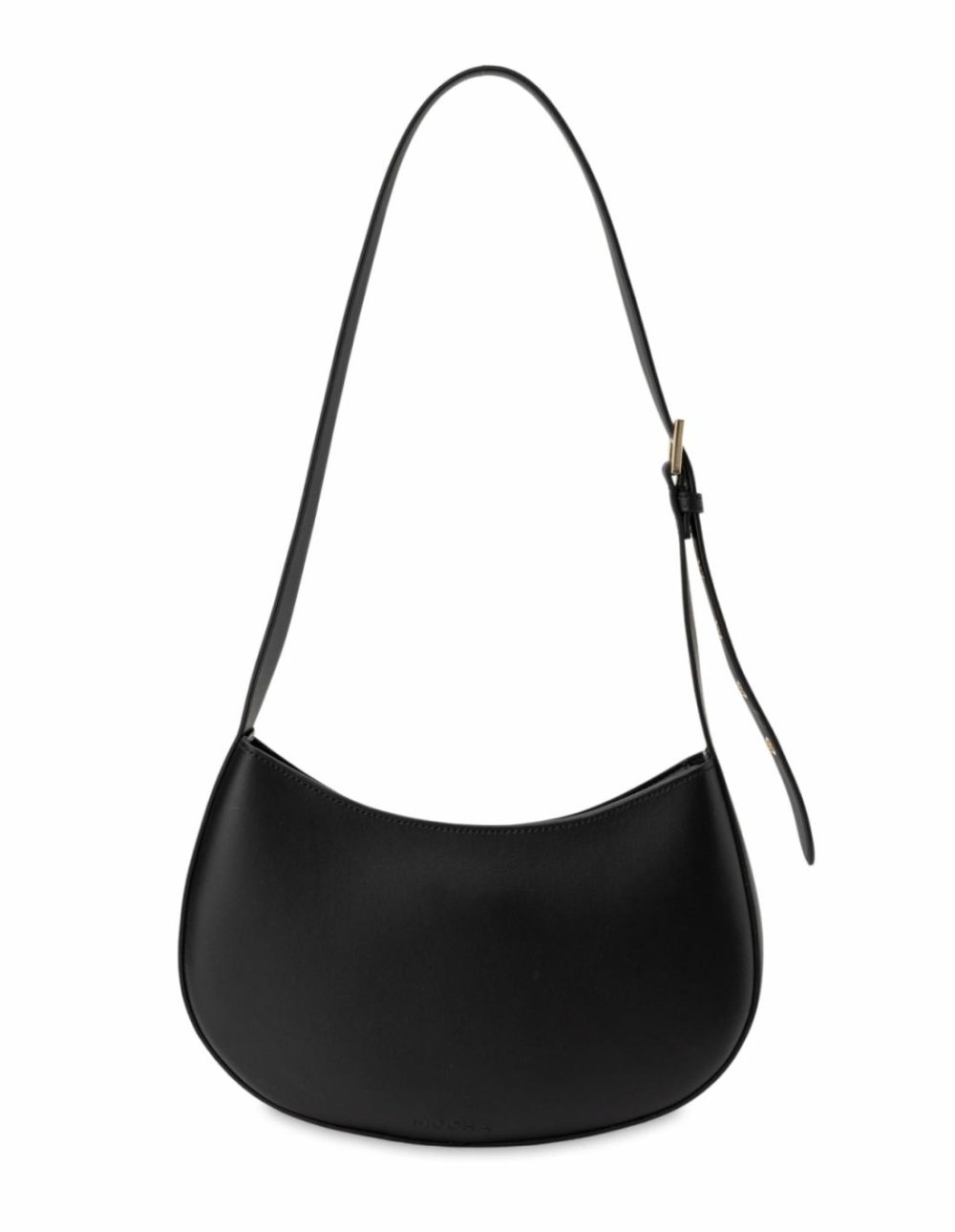 Eliana Leather Shoulder Bag- Black Bags