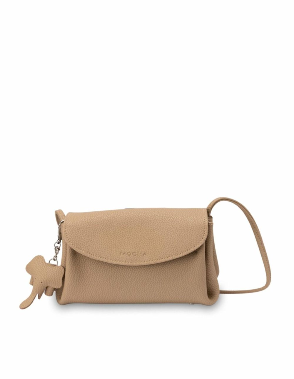 Ella Leather Crossbody Bag – Beige Bags