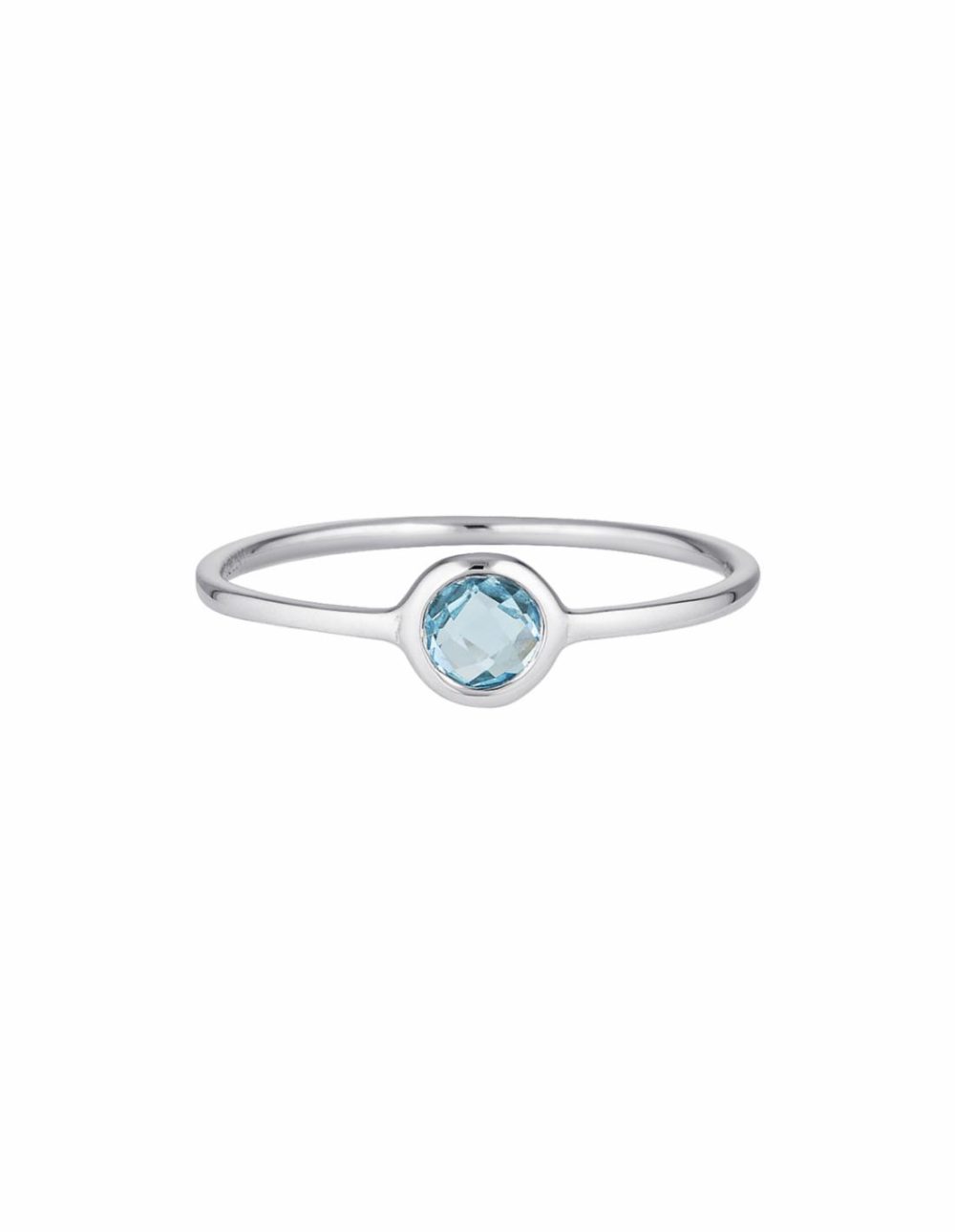 Eos Ring W/ Blue Topaz – Silver Jewellery