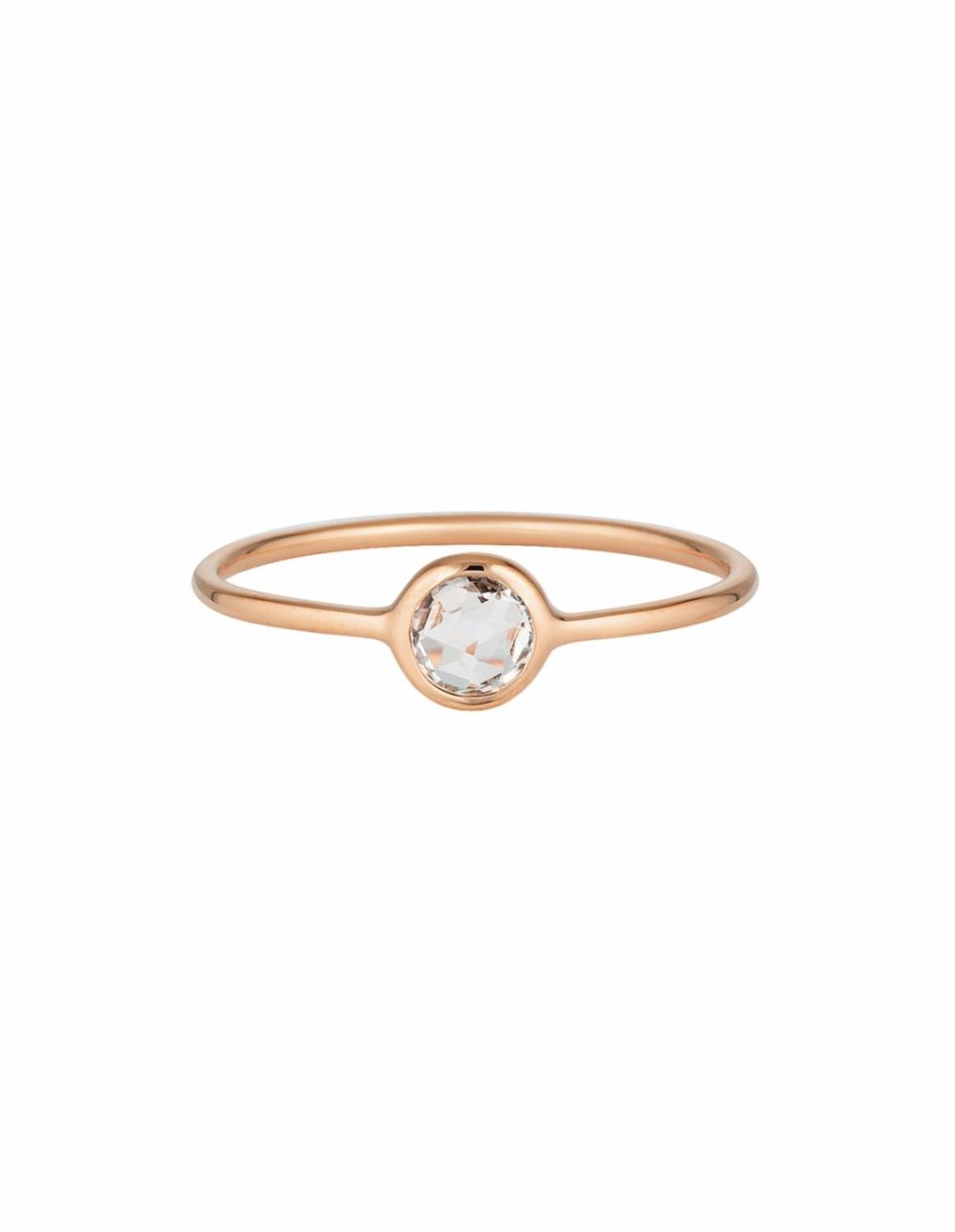 Eos Ring W/ Rose Quartz – Rose Gold Jewellery