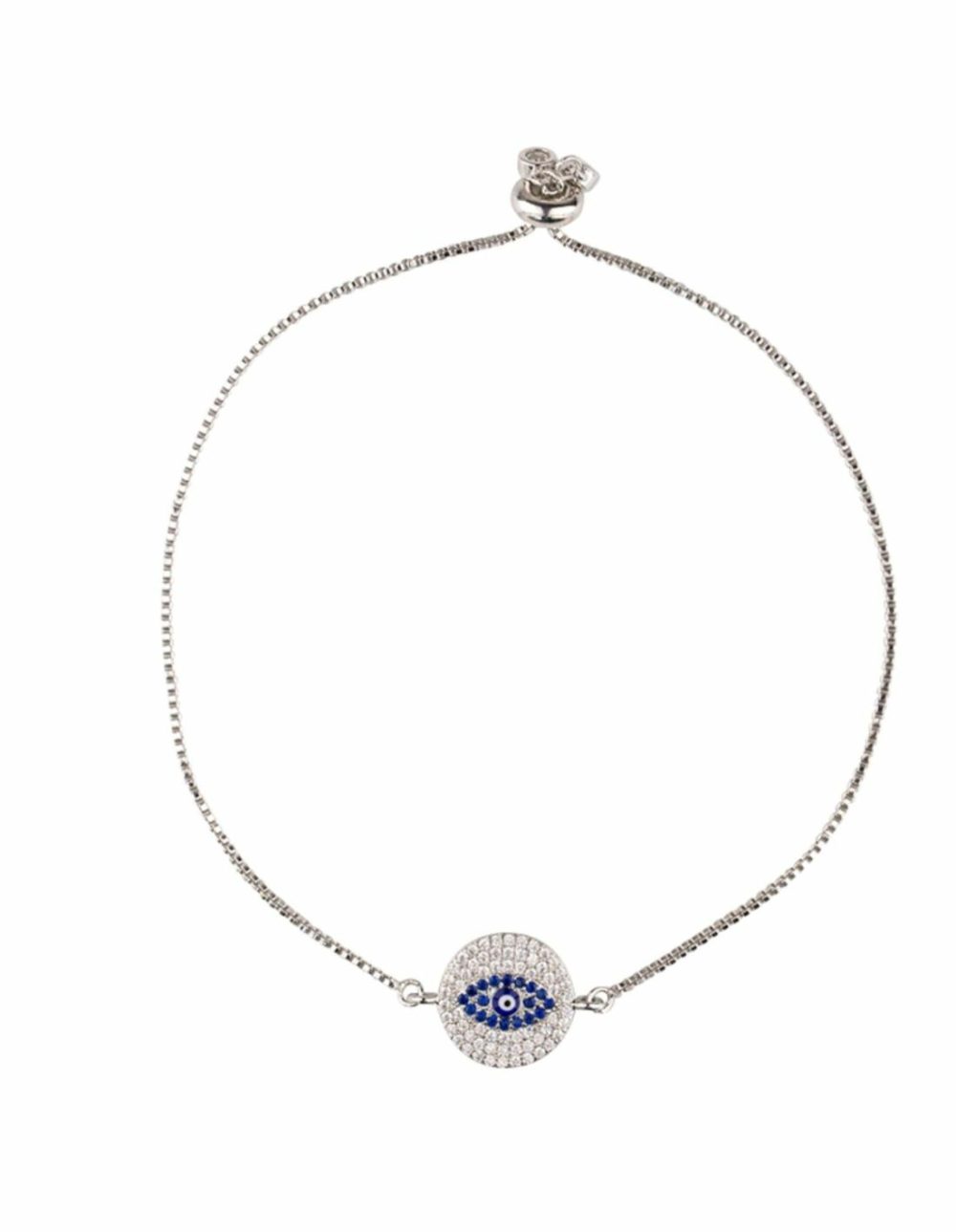 Evil Eye Round Bracelet – Silver Bracelets