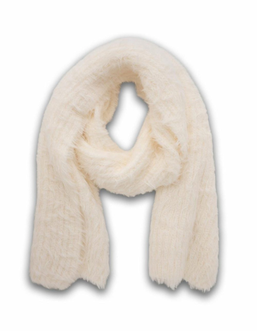 Fluffy Plain Scarf- Snow Accessories