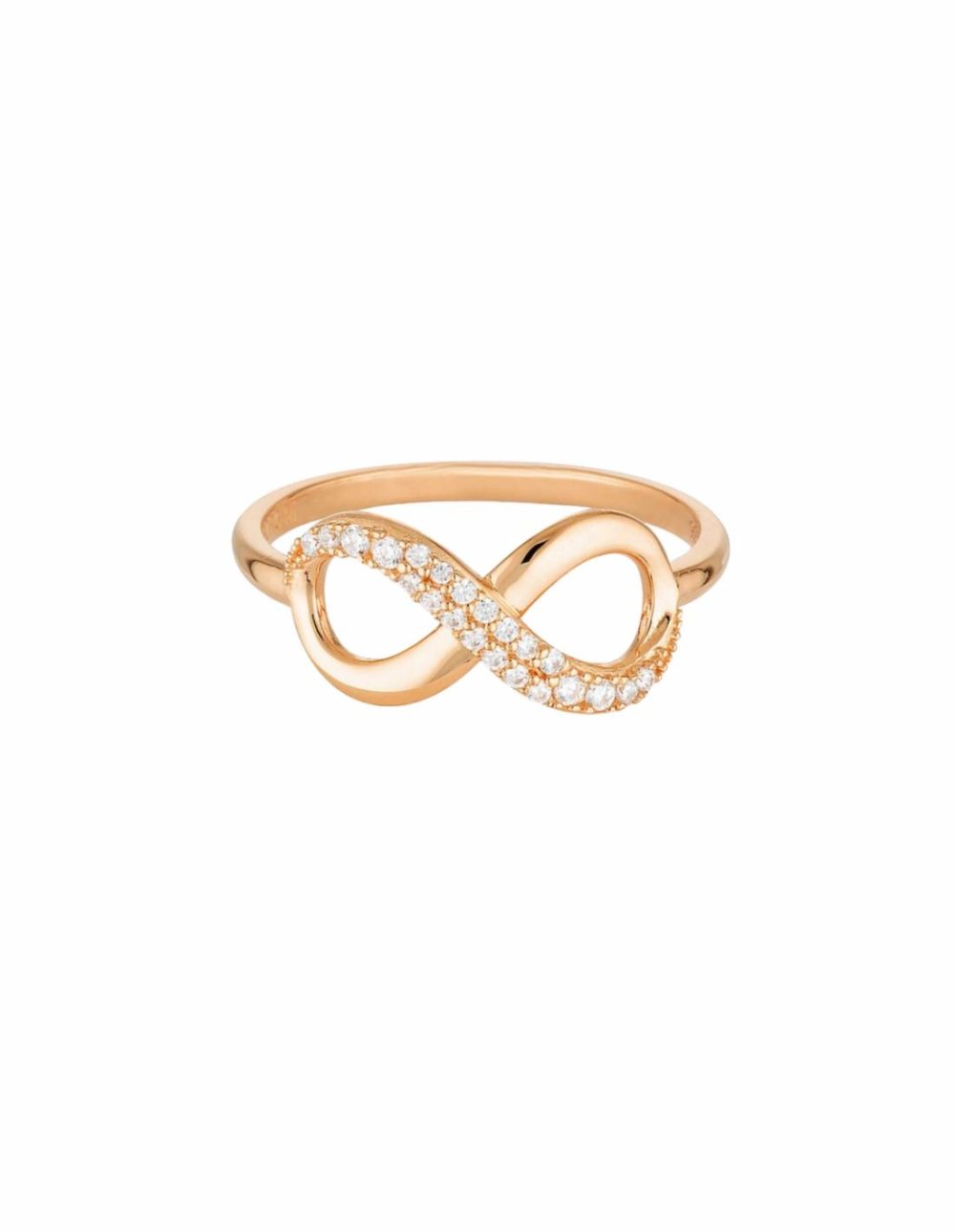 Forever Infinity Ring W/ Cz – Rose Gold Jewellery