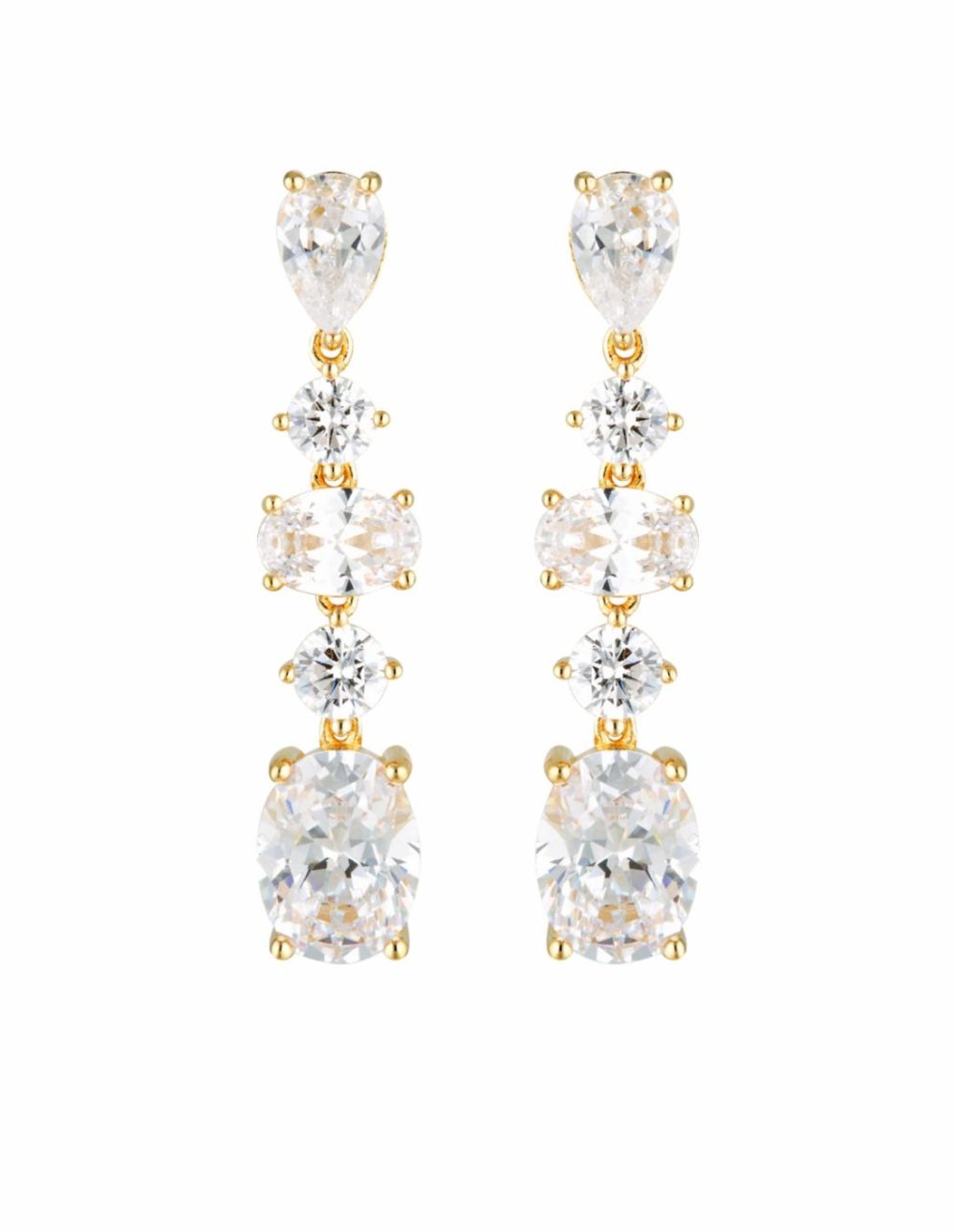 Iconic Bridal Christina Earrings – Gold Earrings