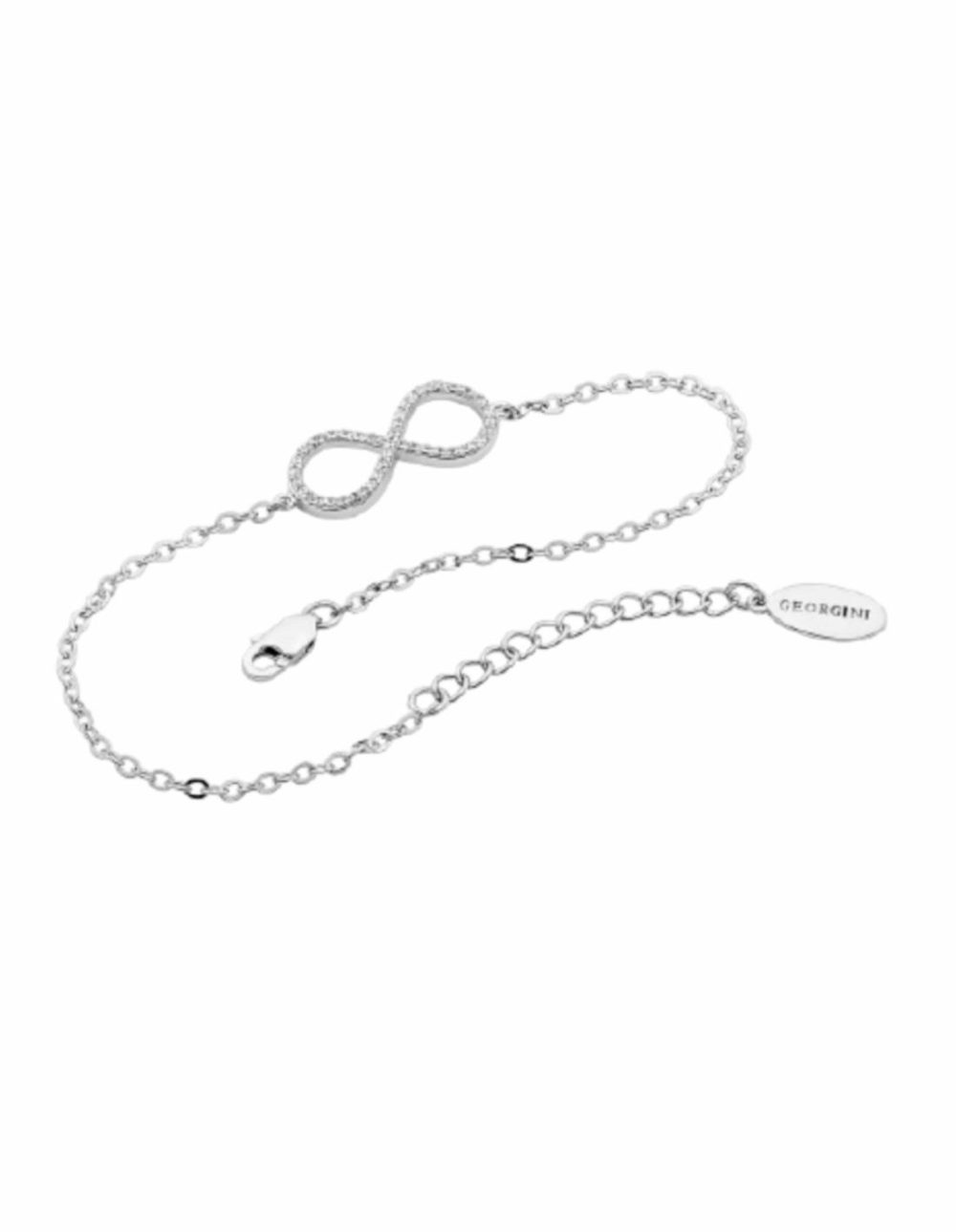 Infinite Bracelet W/ Cz – Silver Bracelets