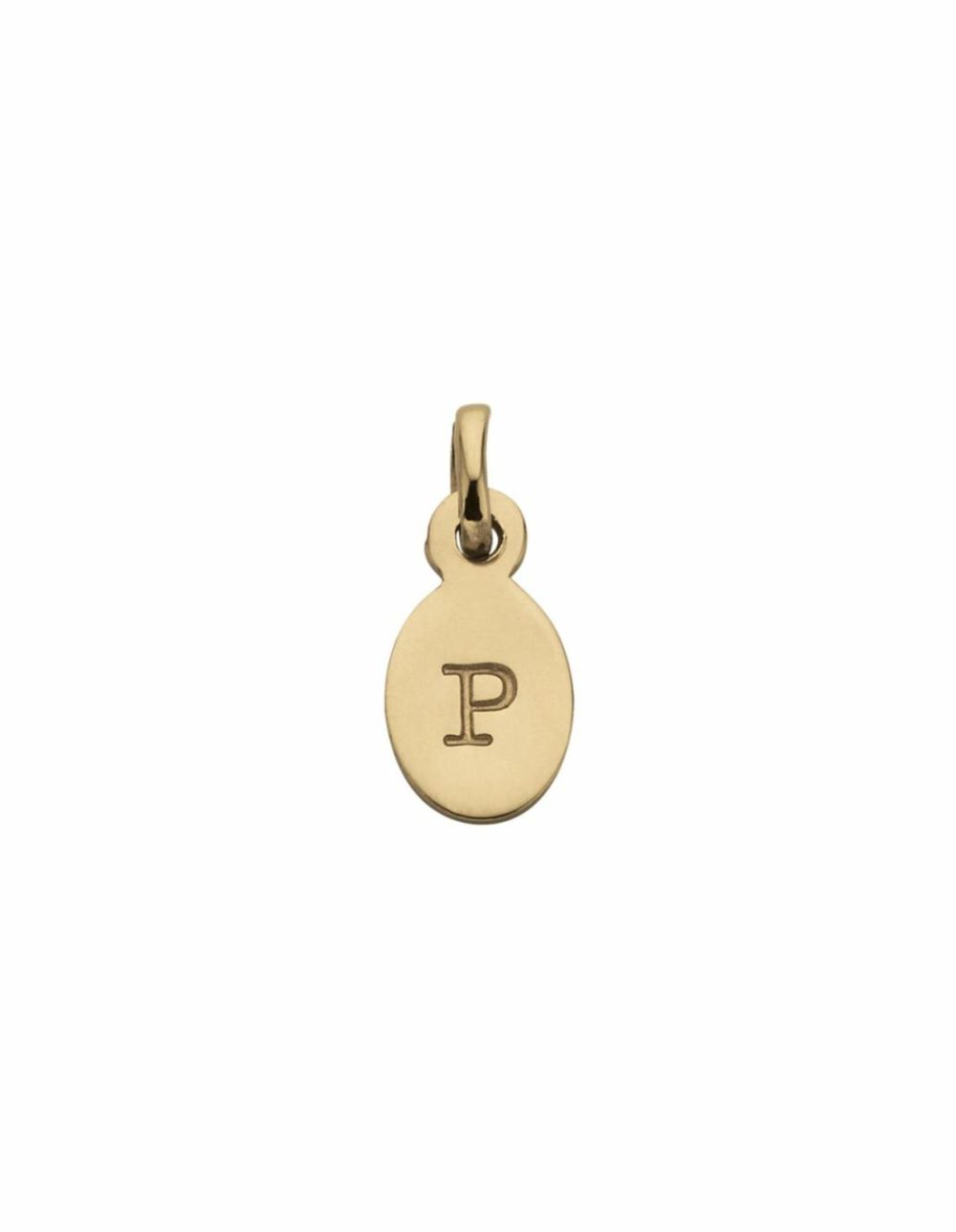 Initial Charm W/ 18K Gold Vermeil – P Charms