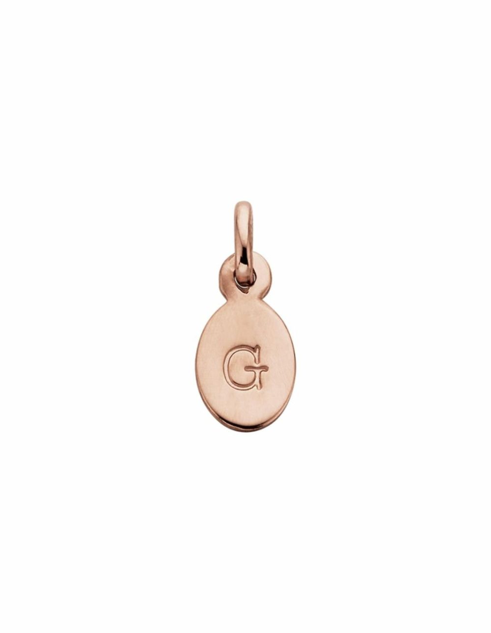 Initial Charm W/ 18K Rose Gold Vermeil – G Charms