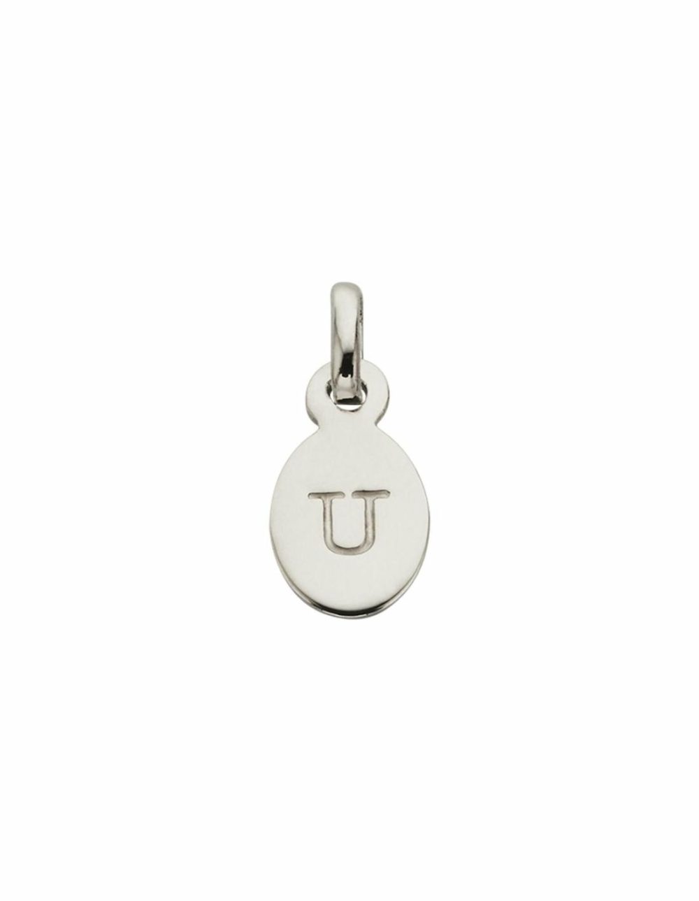 Initial Charm W/ Sterling Silver – U Charms