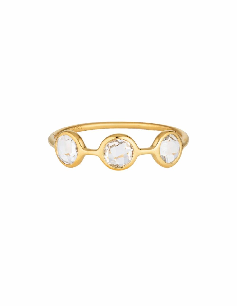 Kiklo Ring W/ White Topaz – Gold Jewellery