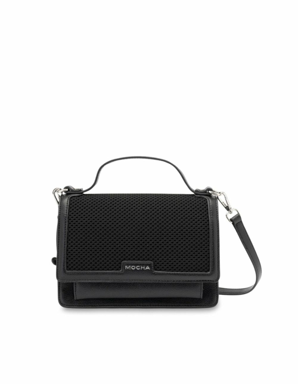 Layla Knitted Crossbody Bag- Black Bags