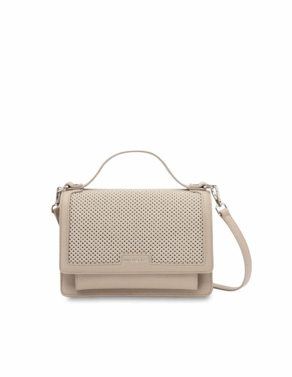 Layla Knitted Crossbody Bag- Light Nude Bags