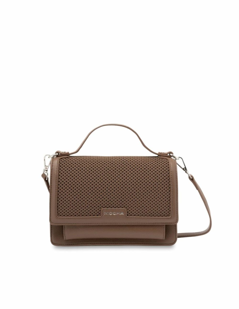 Layla Knitted Crossbody Bag- Walnut Bags