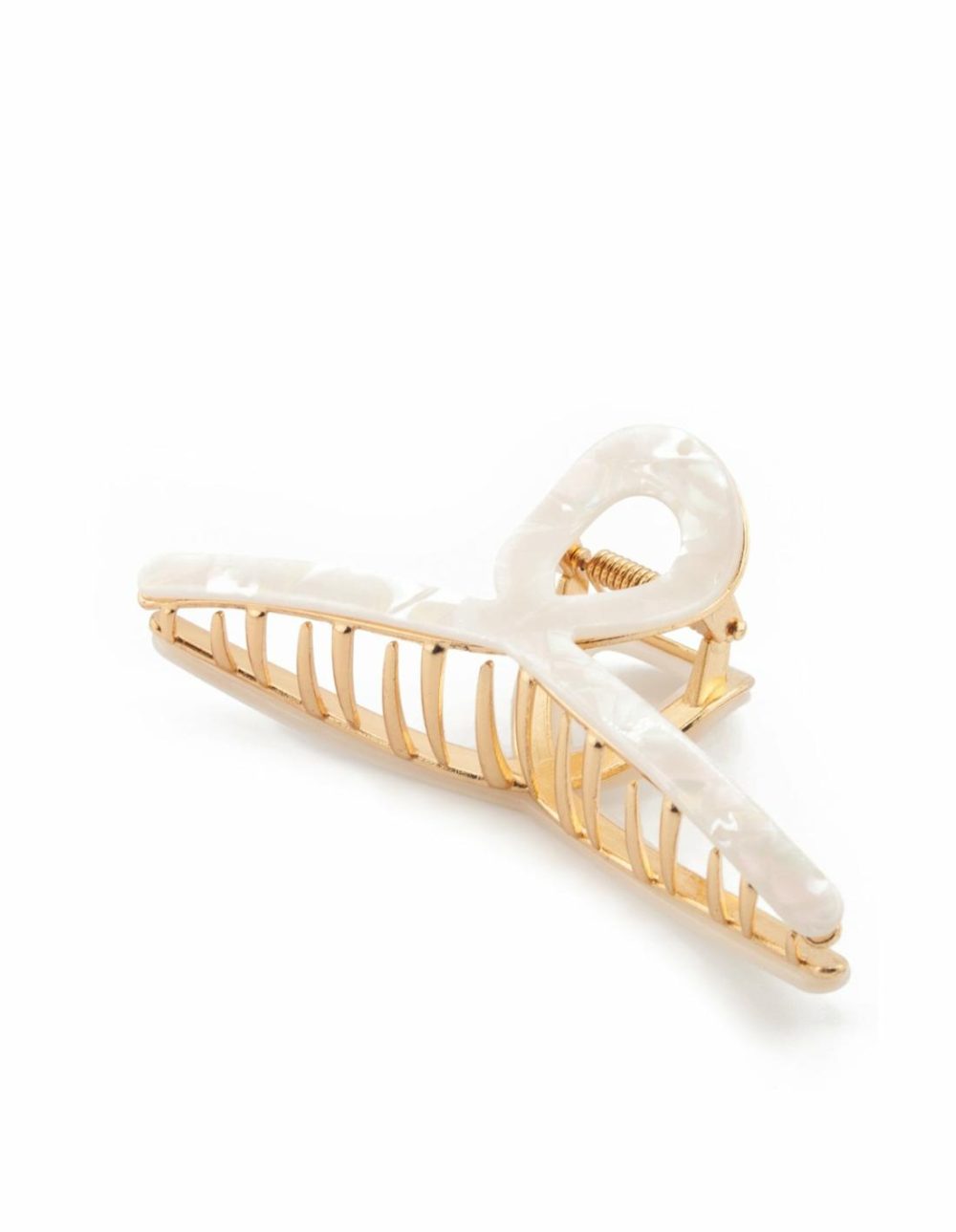 Loop Hair Clip- Pearl/Gold Accessories