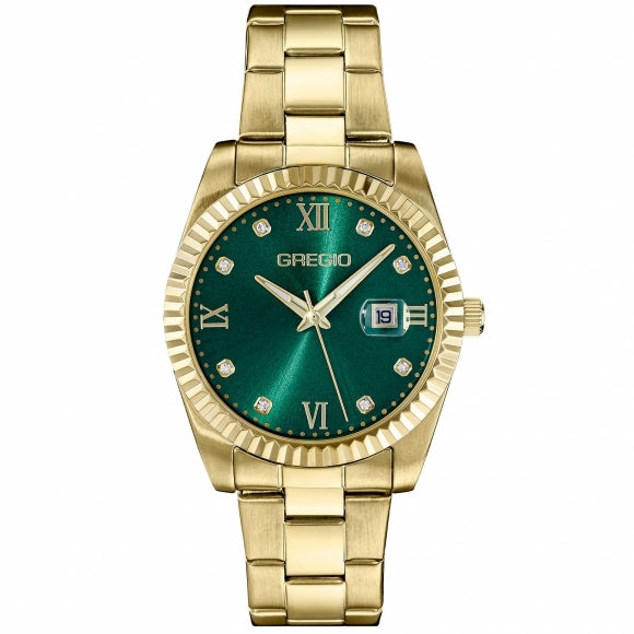 Mallory Watch- Green/Gold Accessories