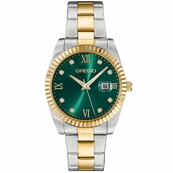 Mallory Watch- Green/Two-Tone Accessories