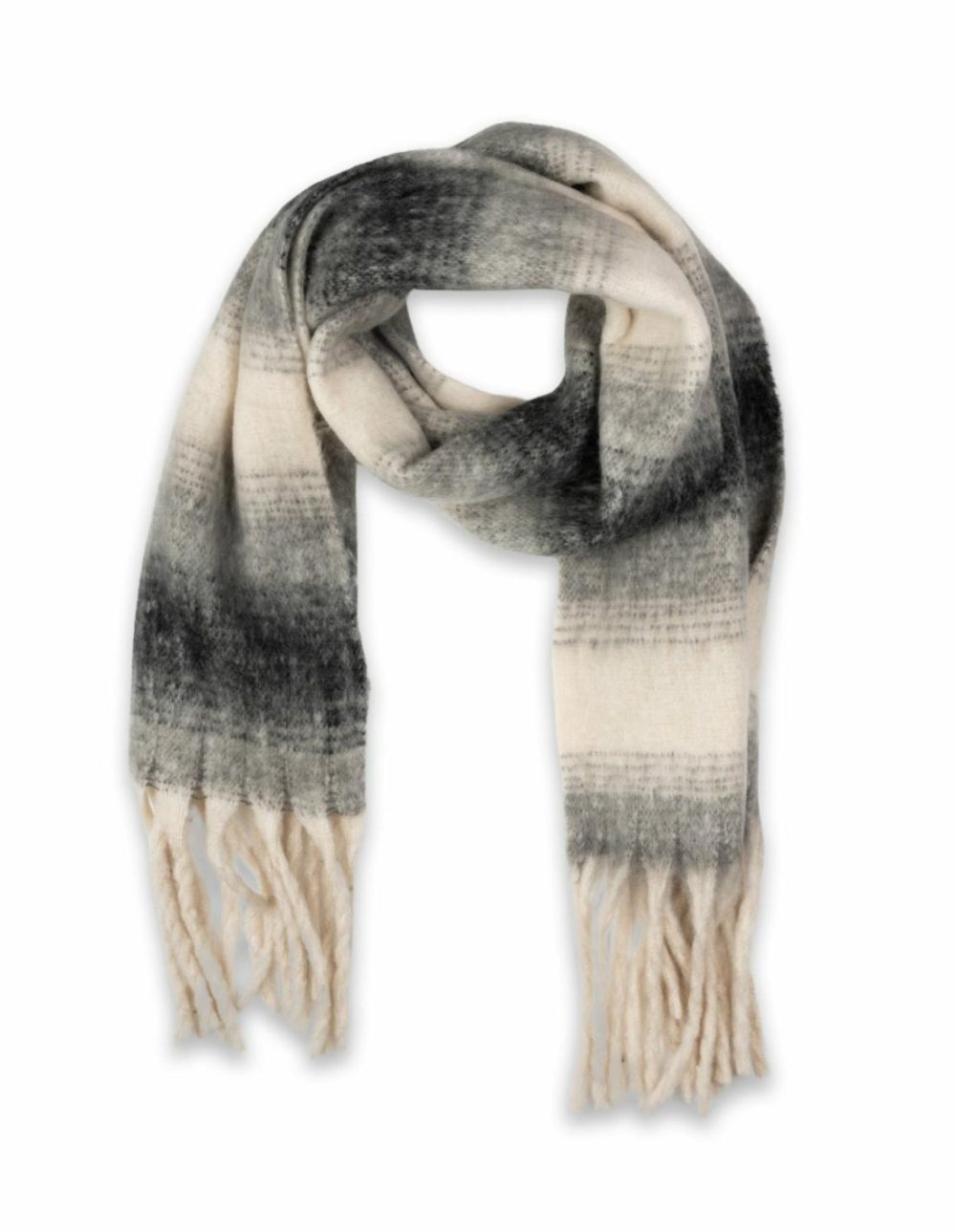 Marle Stripe Scarf- Black/White Accessories