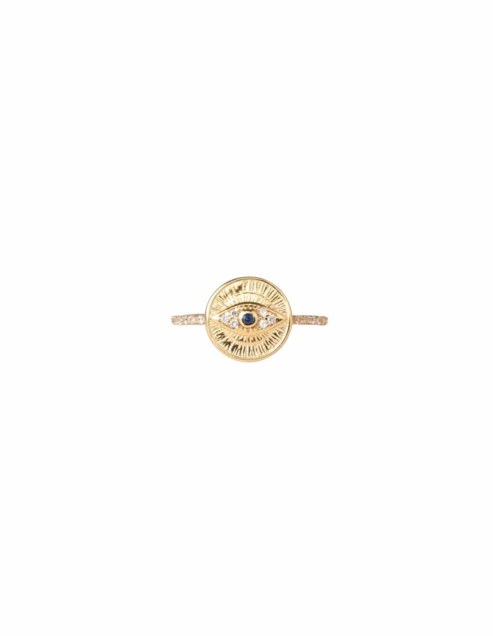 Mati Ring- Light Gold Jewellery