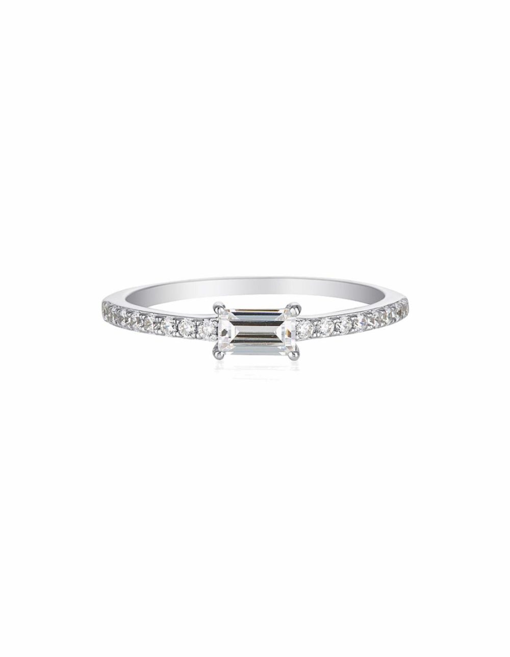 Mika Baguette Ring – Silver Jewellery