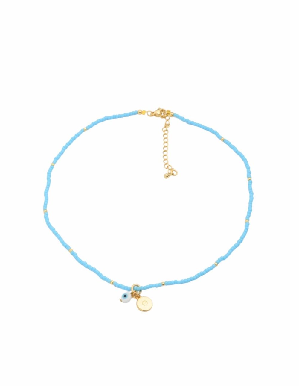 Mykonos Evil Eye Necklace – Light Blue Jewellery