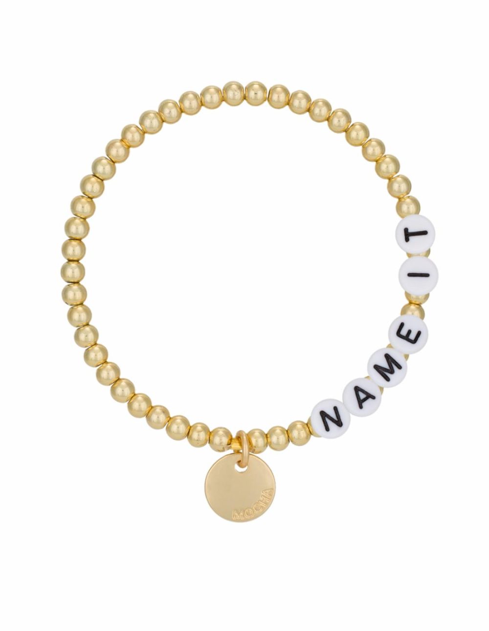 Name-It Customisable Bracelet 4Mm – Gold Bracelets