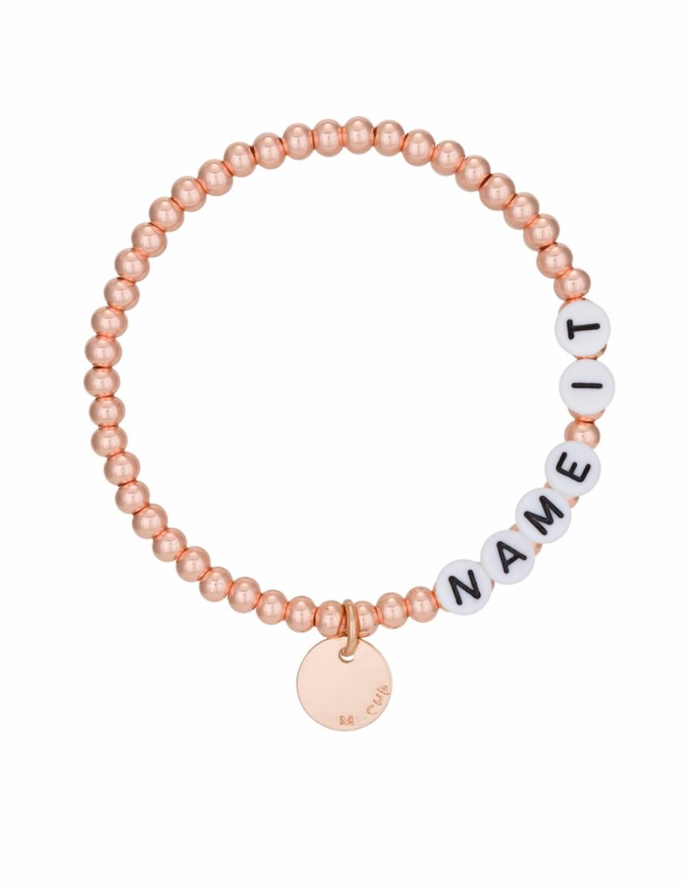 Name-It Customisable Bracelet 4Mm – Rose Gold Bracelets