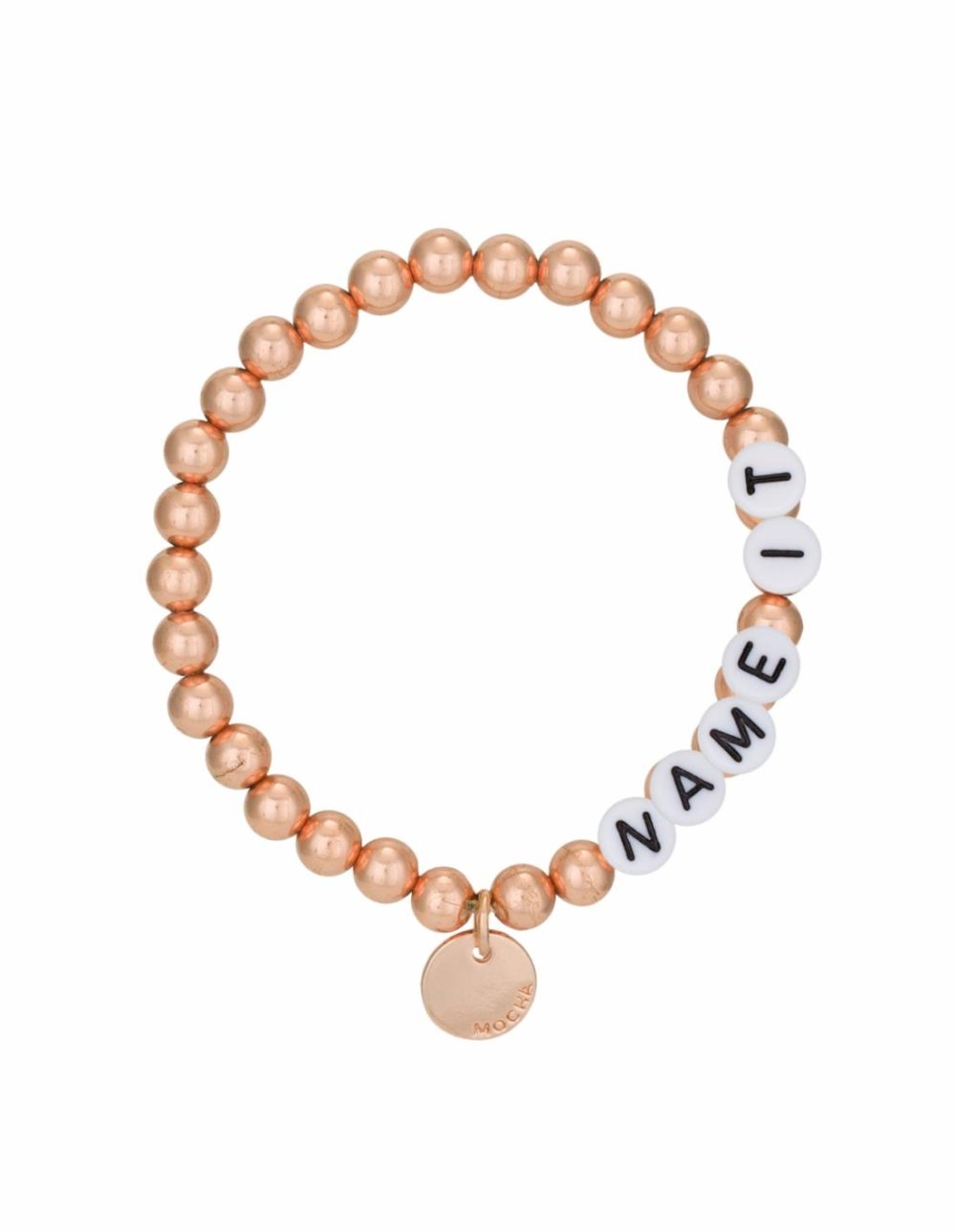 Name-It Customisable Bracelet 6Mm – Rose Gold Bracelets