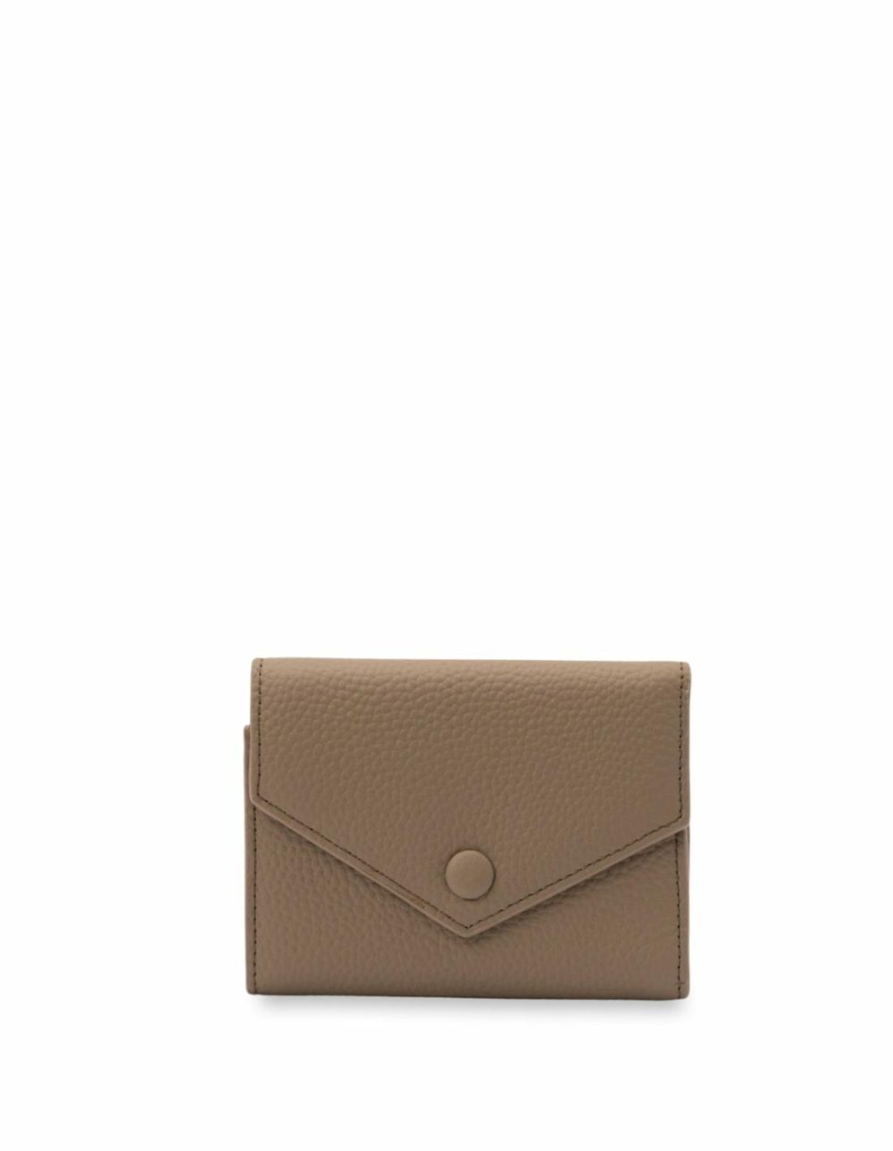 Naomi Leather Small Wallet- Light Taupe Bags