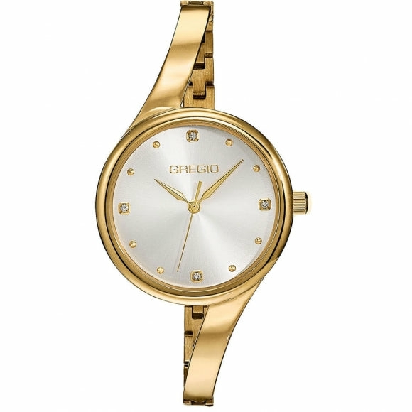 Ornate Watch- Yellow Gold/White Face Accessories