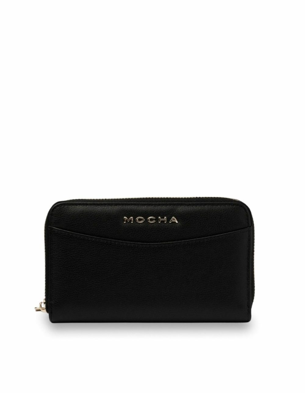 Petite Leather Wallet – Black/Light Gold Bags