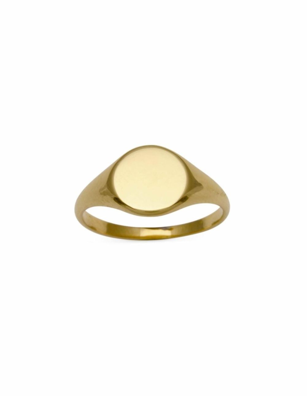 Plain Signet Ring (9Mm) – Gold Jewellery