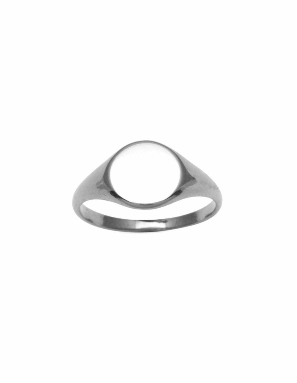 Plain Signet Ring (9Mm) – Silver Jewellery