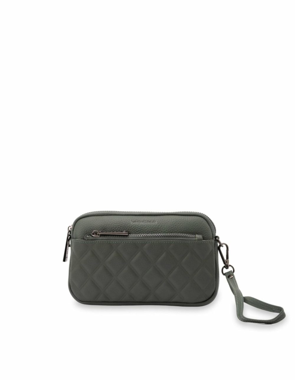 Rebecca Leather Quilted Crossbody Bag- Sage Bags