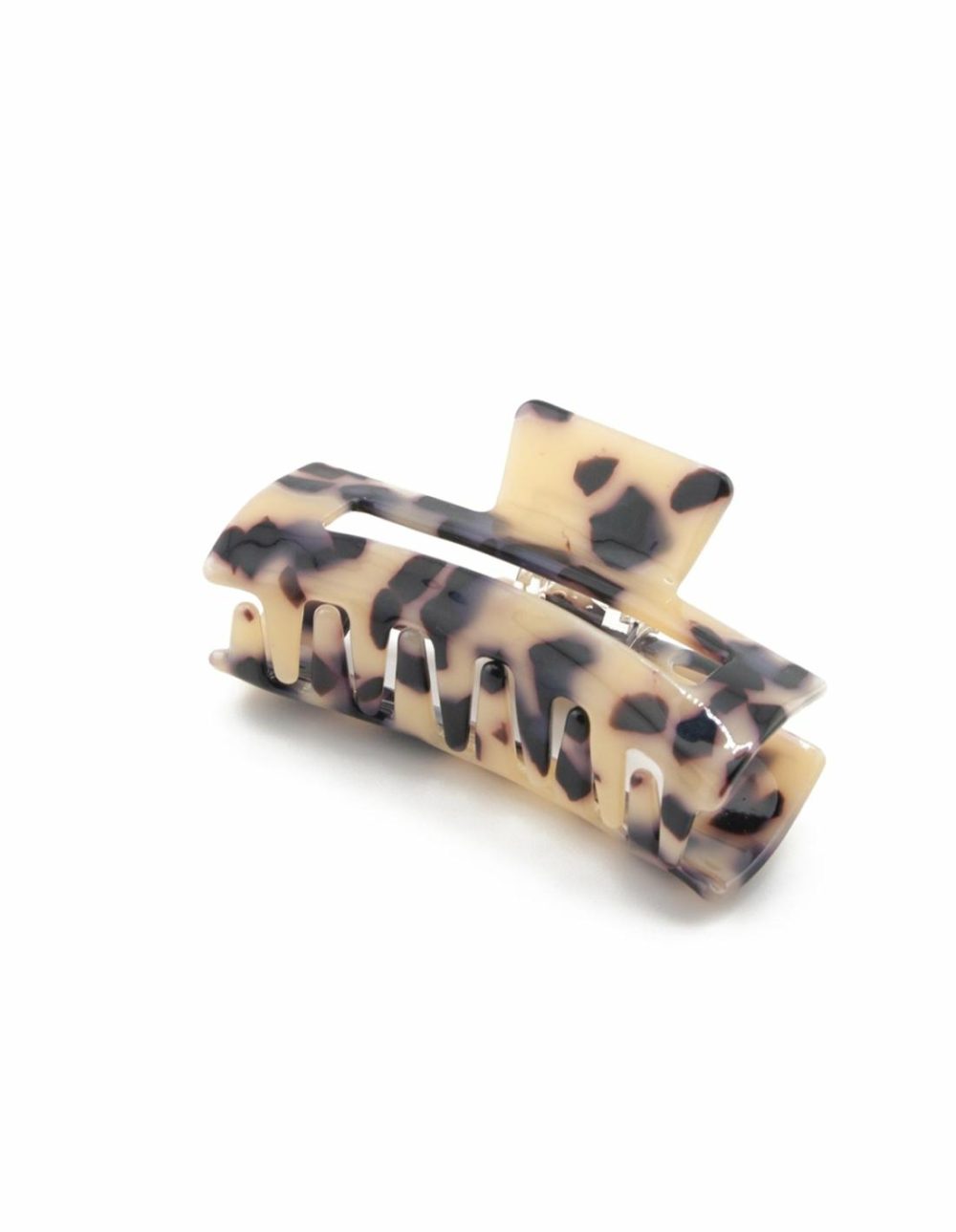 Rectangular Hair Clip- Light Leopard Accessories