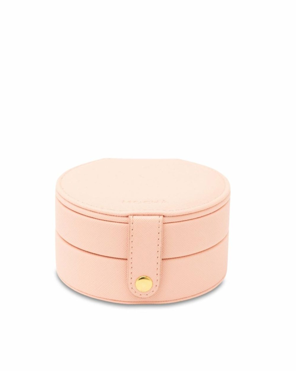 Round Double Layer Jewellery Case- Pink Jewellery